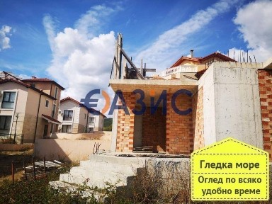 2-етажна недовършена къща с изглед към морето, м. Юрта Балкан, Свети