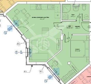Двустаен апартамент в Созопол 64150