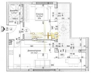 2-стаен в Варна-Изгрев площ 86 кв. м