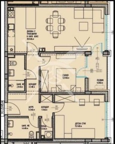 Тристаен апартамент в Мадика 819-24367