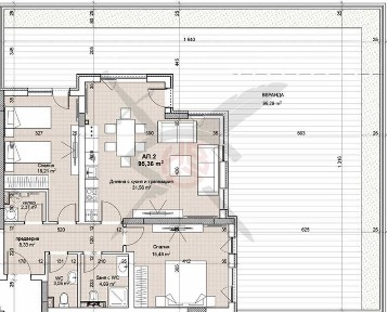 Тристаен апартамент в ж. к. Лозенец № 1045 № 30430
