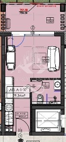 1-стаен в Пазарджик, област-гр. Велинград площ 34 цена 30300