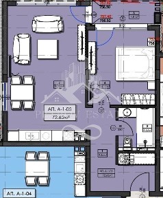 2-стаен в Пазарджик, област-гр. Велинград площ 83 цена 83