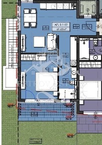 2-стаен в Пазарджик, област-гр. Велинград площ 71 цена 63675
