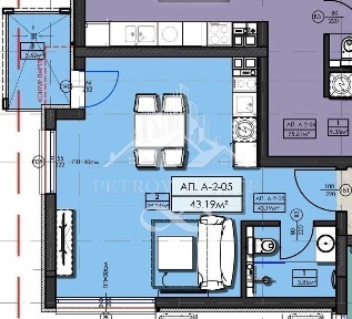 1-стаен в Пазарджик, област-гр. Велинград площ 50 цена 49500