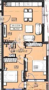 3-стаен в Пазарджик, област-гр. Велинград площ 98 цена 97700