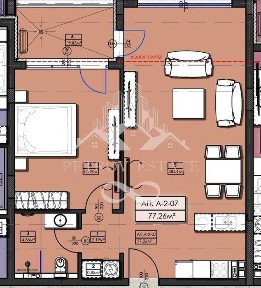 2-стаен в Пазарджик, област-гр. Велинград площ 89 цена 88600