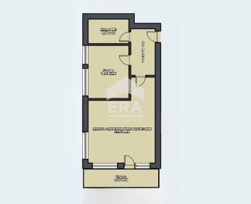 Възможност за включване в нов строеж! Двустаен апартамент в новостроящ