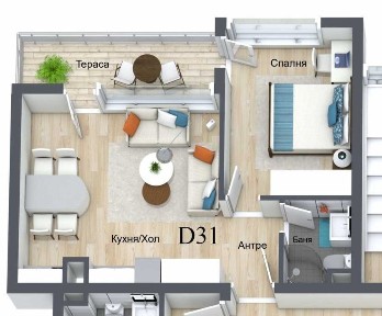 Двустаен апартамент в комплекс в Пампорово - Директно от инвеститора