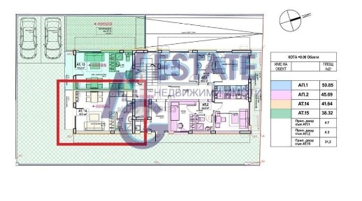 Студио в малка бутикова сграда в Приморско.