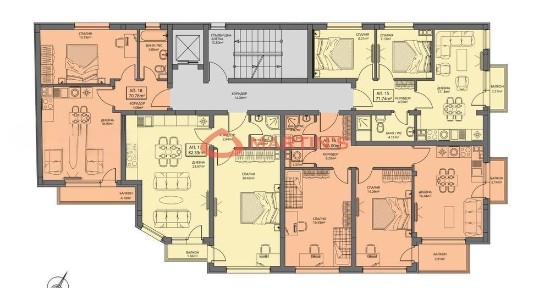 2-стаен в София-Левски В площ 82 цена 123999