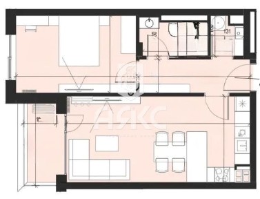 Двустаен апартамент в кв. Кръстова вада