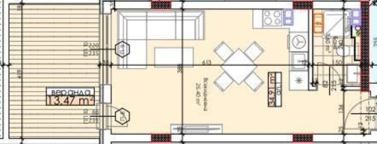 НОВ! Едностаен апартамент с локация жк. Тракия