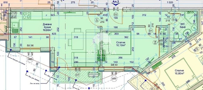 2-стаен апартамент в кв. Лятно кино Тракия, 62 кв. м, Акт 16