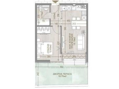 Продава 2- стаен апартамент в затворен комплекс в Манастирски Ливади