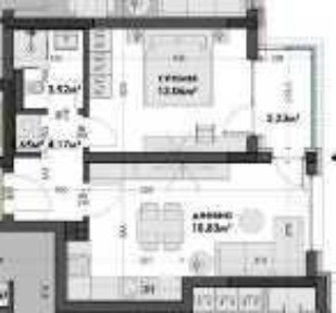 Двустаен в новострояща се сграда в кв., Изгрев, Варна