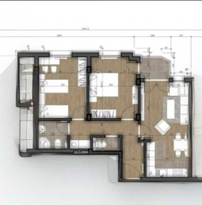 тристаен апартамент