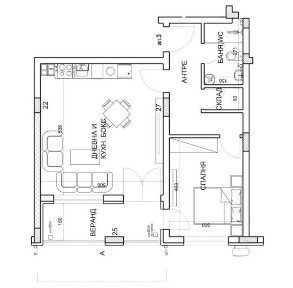 Двустаен апартамент кв. Младежки хълм