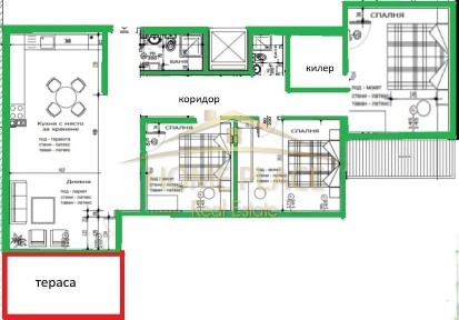 Четиристаен апартамент в Аспарухово