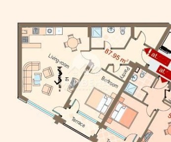 Обзаведен 2-стаен апартамент, кв. Аспарухово, площ 107 кв. м