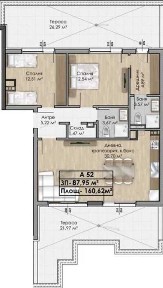 Продава просторен 3- стаен апартамент в ж. кв. Овча Купел