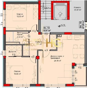 3-стаен в Варна-Аспарухово площ 90 кв. м