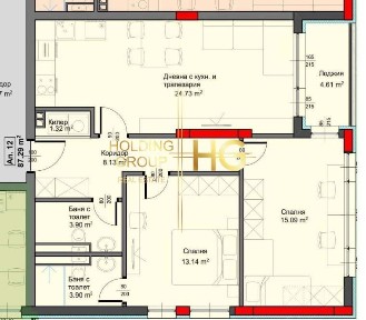 3-стаен в Варна-Аспарухово площ 100 цена 137429
