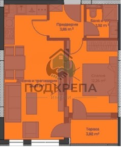 2-стаен апартамент в луксозна сграда в кв. Христо Смирненски - АКТ 14