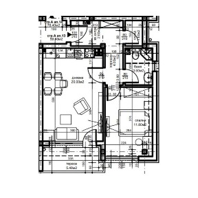 Двустаен апартамент - кв. Беломорски