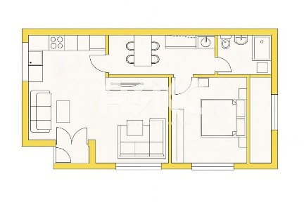 Двустаен апартамент в кв. Малинова долина - до ключ !