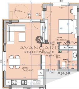 оф. 24751 Двустаен апартамент/ Марково