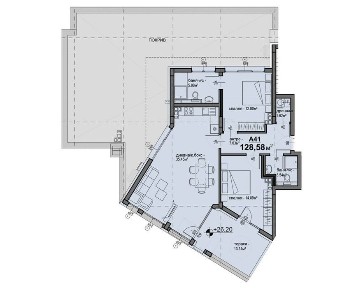 3-стаен в София-Люлин 5 площ 128 цена 281500