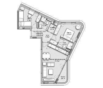 3-стаен в София-Витоша площ 115 цена 423600
