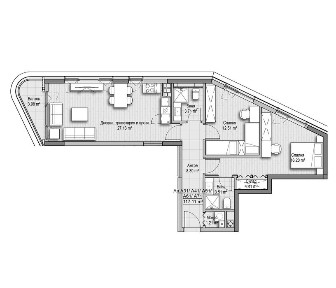 3-стаен в София-Витоша площ 117 цена 338400