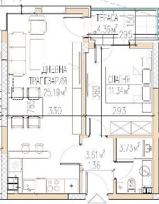 Двустаен апартамент НОВА СГРАДА кв. Остромила