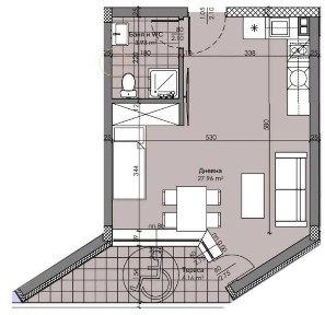 Едностаен НОВА СГРАДА - кв. Христо Смирненски