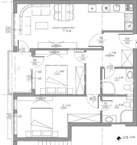 3-стаен в София-Малинова Долина площ 88