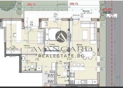 оф. 24752 Тристаен апартамент с двор / Марково