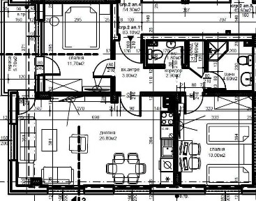 Тристаен апартамент НОВА СГРАДА кв. Остромила