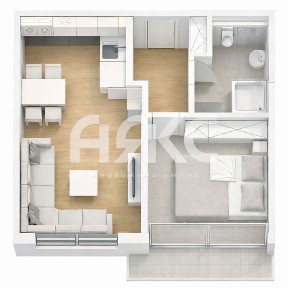 Двустаен апартамент в кв. Левски Г до новострояща се метростанция