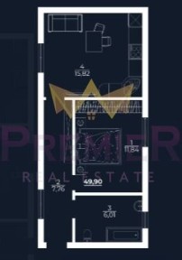 2-стаен в Варна, област-м-т Ален Мак площ 50 цена 63373