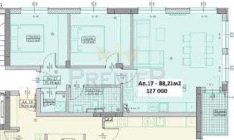3-стаен в Варна-Възраждане 3 площ 88 цена 127000