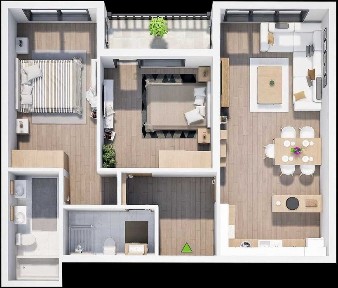 Тристаен апартамент в нова сграда, кв. Христо Смирненски