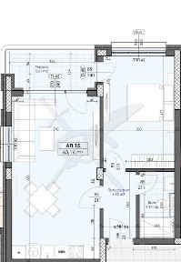 Двустаен до мол Марково тепе!