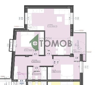 Тристаен апартамент в кв. Железник