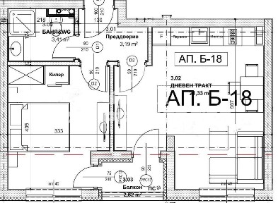 2-стаен в София-Люлин 9 площ 60