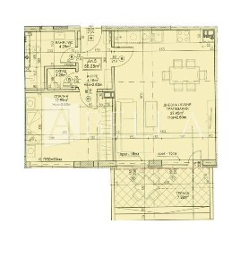 2-стаен в София-Дружба 2 площ 69 цена 213336