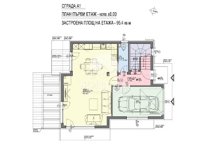 Продавам нова двуетажна къща в строеж, м-т Траката, РЗП: 217 кв. м