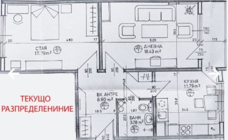2 стаен апартамент Люлин 10 до метростанция 'Западен Парк', West Mall