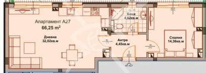 Двустаен апартамент в Айтос 1001- 29390- 2
